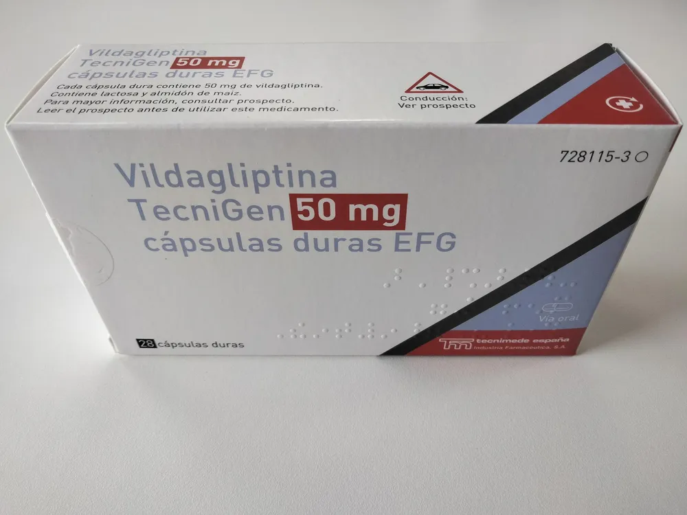 Vildagliptin Tecnigen 50 mg hard capsules EFG capsules, hard