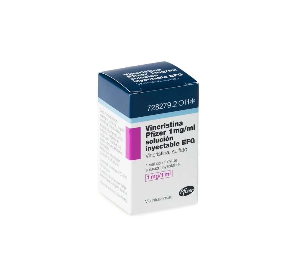 VINCRISTINA PFIZER 1 mg/ml SOLUCION INYECTABLE EFG SOLUCIÓN INYECTABLE