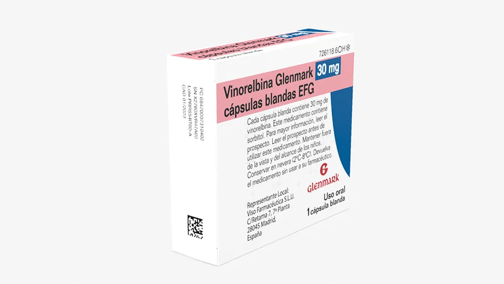 Vinorelbina Glenmark 30 mg capsule molli EFG capsule, molli