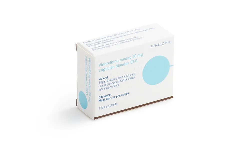 Vinorelbina Medac 20 mg capsule molli EFG capsule, molli