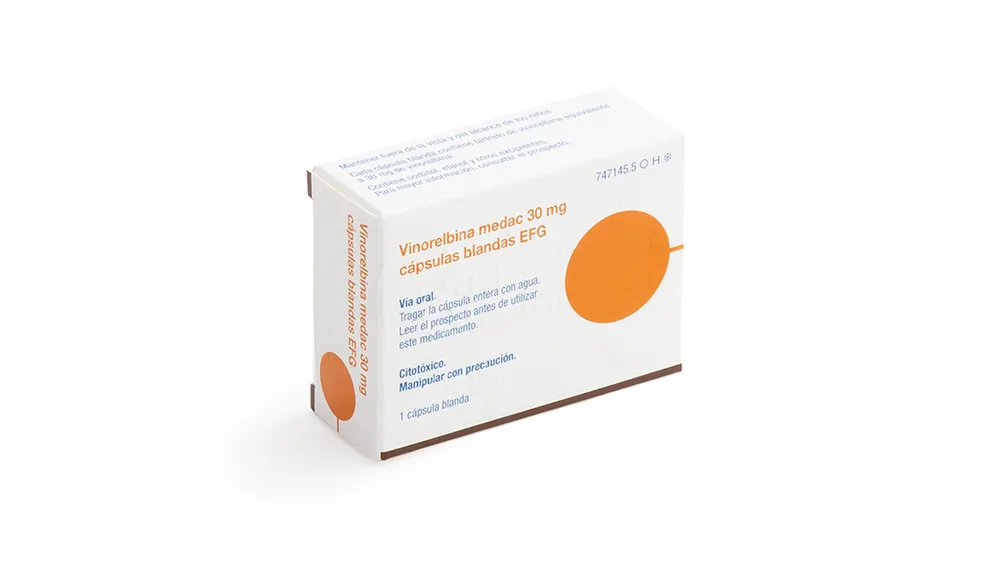 Vinorelbine Medac 30 mg soft capsules EFG capsules, soft gelatin