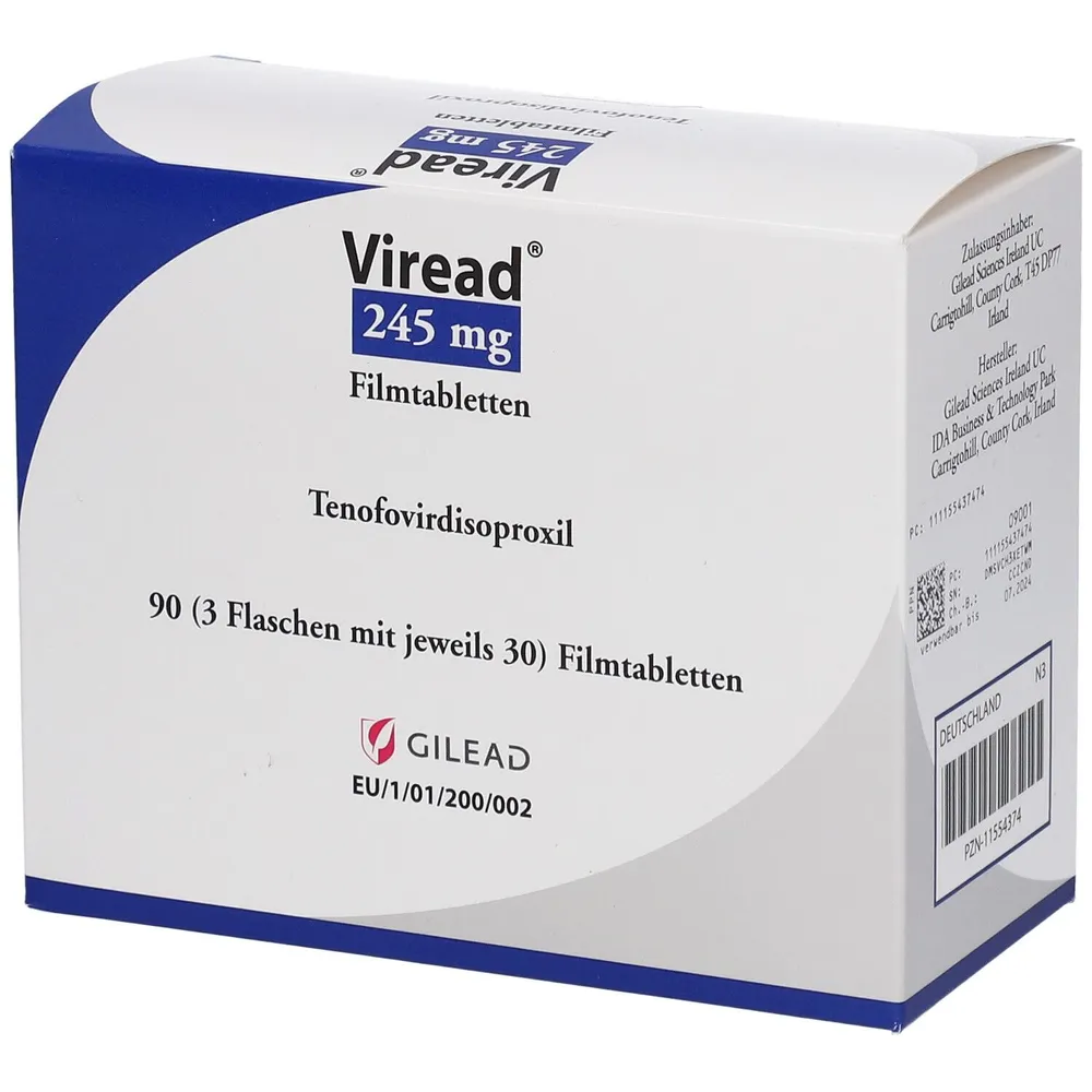 Viread 245 mg film-coated tablets tablets, film-coated