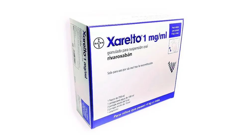 Xarelto 1 mg/ml granulato per sospensione orale polvere per preparazione di sospensione orale