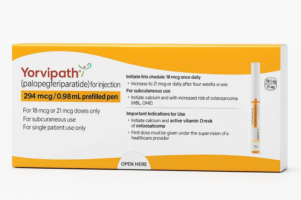 Yorvipath 294 micrograms/0.98 ml solution for injection in pre-filled pen solution for injection in pre-filled pen