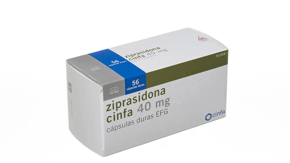 Ziprasidone CINFA 40 mg hard capsules EFG capsules, hard
