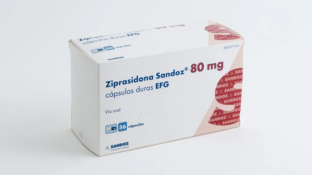 Ziprasidone Sandoz 80 mg hard capsules EFG capsules, hard