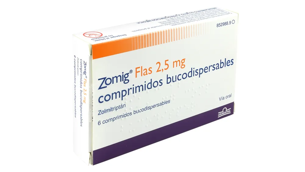 Zomig Flas 2.5 mg orodispersible tablets tablets, buccodispersable