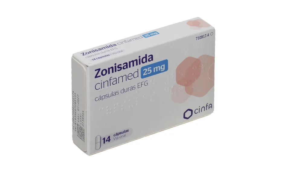 Zonisamide Cinfamed 25 mg hard capsules EFG capsules, hard