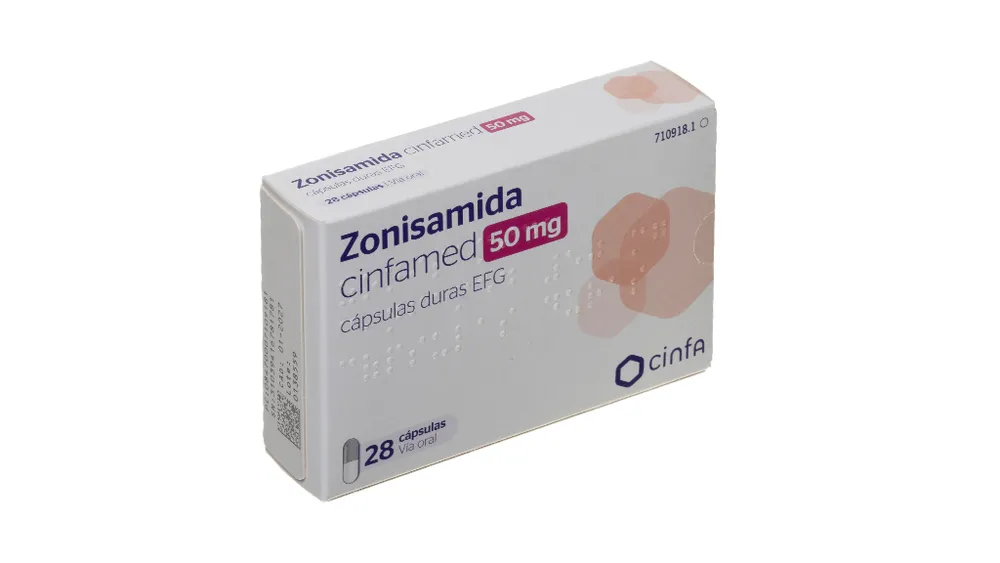 Zonisamide Cinfamed 50 mg capsule dure EFG capsule, rigide