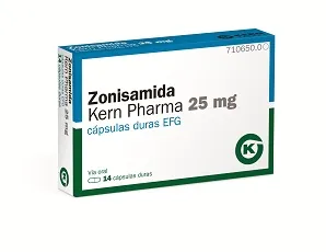 Zonisamide Kern Pharma 25 mg capsule rigide EFG capsule, rigide
