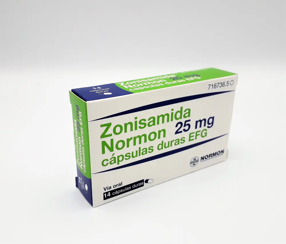 Zonisamide Normon 25 mg capsule rigide EFG capsule, rigide