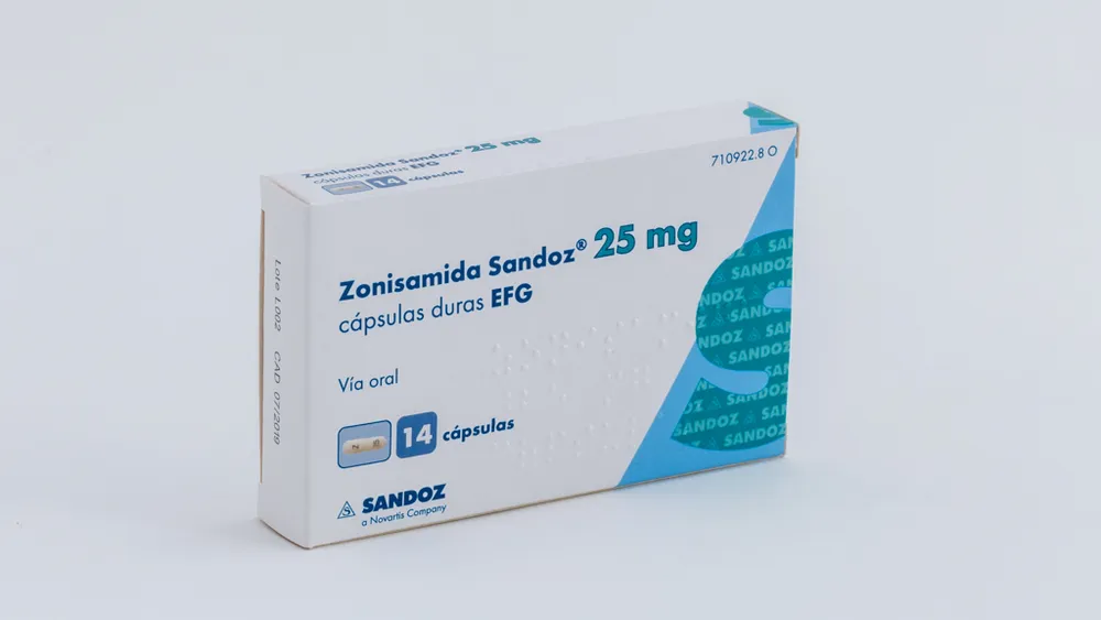 Zonisamide Sandoz 25 mg hard capsules EFG capsules, hard