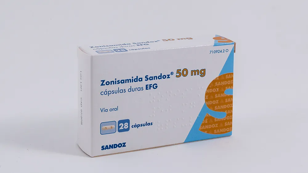 Zonisamide Sandoz 50 mg hard capsules EFG capsules, hard