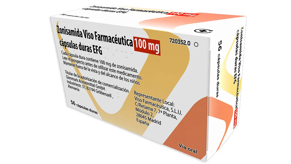 Zonisamide Viso Farmaceutica 100 mg capsule dure EFG capsule, rigide