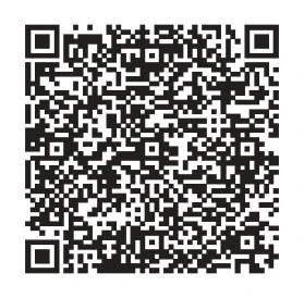Codice QR quadrato composto da una trama di pixel neri su sfondo bianco con tre grandi quadrati posizionati agli angoli
