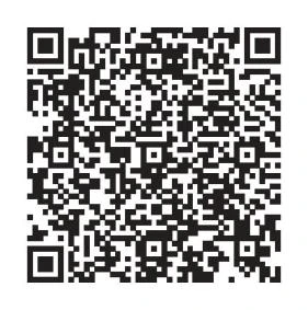 Codice QR quadrato composto da una trama di pixel neri su sfondo bianco con tre grandi quadrati di posizionamento agli angoli