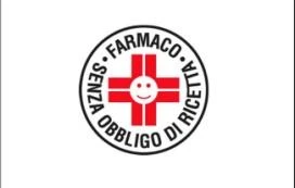 Circular logo with a black border and a central red cross featuring a smiling face, with the text WITHOUT PRESCRIPTION REQUIRED surrounding the cross