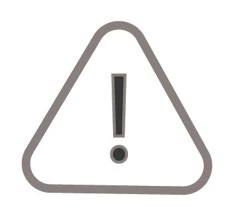 Símbolo de advertencia con un signo de exclamación negro en el