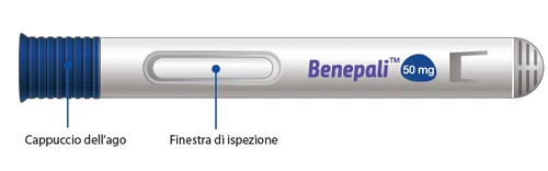 Benepali 50 mg auto-injector pen with needle cap