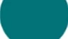 Un círculo lleno de color verde petróleo sobre fondo blanco