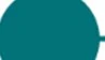 Un círculo de color verde petróleo sobre fondo blanco con un pequeño elemento rectangular que sobresale del lado derecho