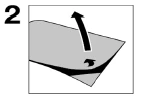 Numbered diagram with number 2 showing a black arrow directed toward the