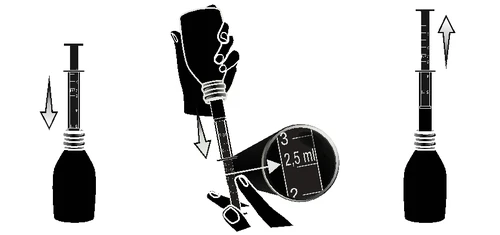 Tres ilustraciones en blanco y negro muestran la