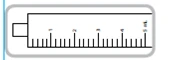Dibujo esquemático en blanco y negro de una jeringa horizontal con marcas graduadas que indican las unidades de medida de 0 a 5 ml