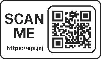 Czarny kod QR na białym tle z napisem SCAN ME dużymi literami i l