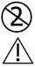 Prohibition symbol with a crossed-out number 2