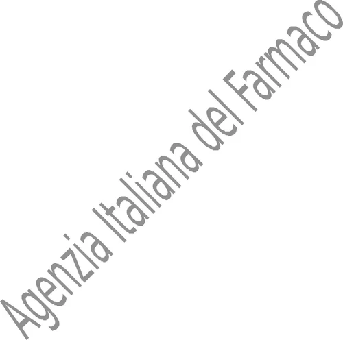 Серый текст, наклоненный по диагонали, на белом фоне с надписью Agenzia Italiana del Farmaco