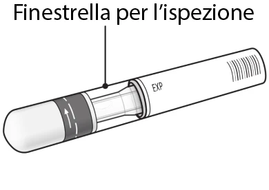 Diagram cylindrycznego urządzenia medycznego z centralnym przezroczystym okienkiem do