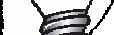 Stylized black and white drawing of a wrist with an elastic band or strap tightly wrapped around the lower part