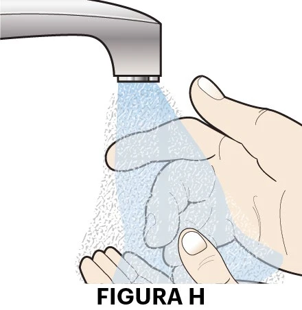 Illustration of a hand placed under a stream of water
