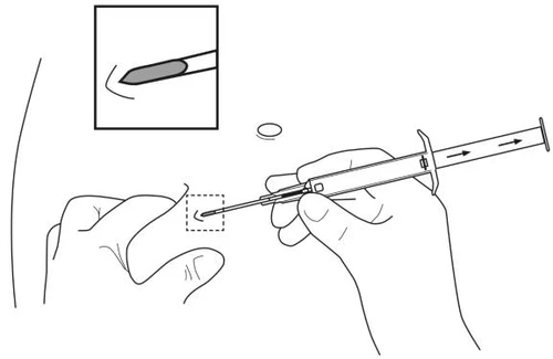 Two hands preparing a