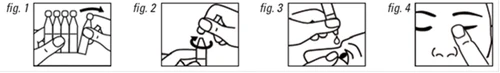 Four sequential drawings show the