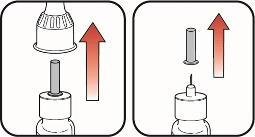 Dos diagramas con flechas rojas hacia la