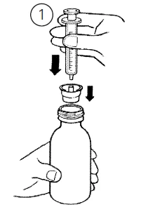 Dibujo técnico que muestra una mano insertando el