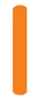 A vertically oriented uniform orange rectangle on a white background