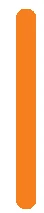 A long vertical bar of uniform orange color on a white background
