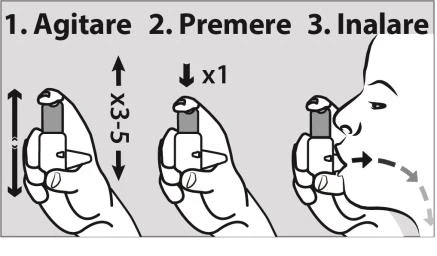 Three illustrations show how to shake the