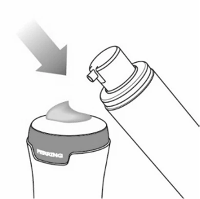 A technical drawing shows a downward-pointing arrow indicating the