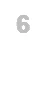 The number 6 in gray on a white background