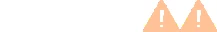Two orange triangles with rounded corners each containing a white exclamation mark at the center on a white background