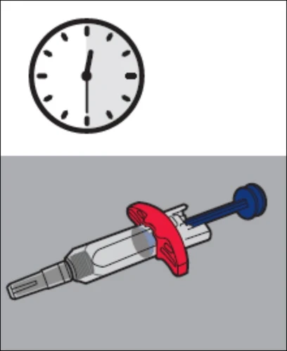 Zegar analogowy z wskazówkami wskazującymi
