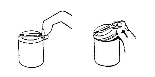Dibujo técnico que muestra dos fases para la