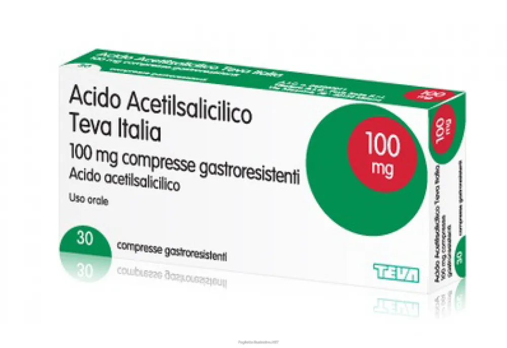 Ácido acetilsalicílico Teva Italia comprimidos, recubiertos con película gastroresistentes