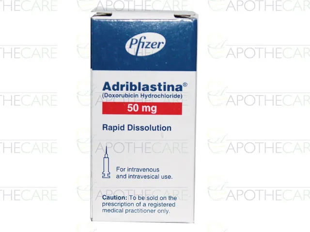 Adriblastina polvo y disolvente para solución inyectable