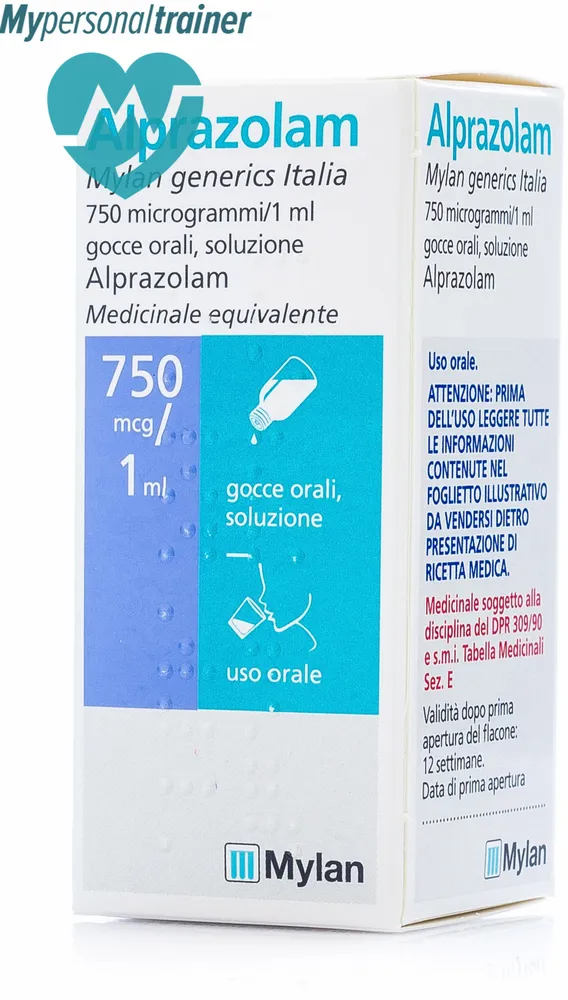 Alprazolam Ratiopharm Italia drops, oral solution