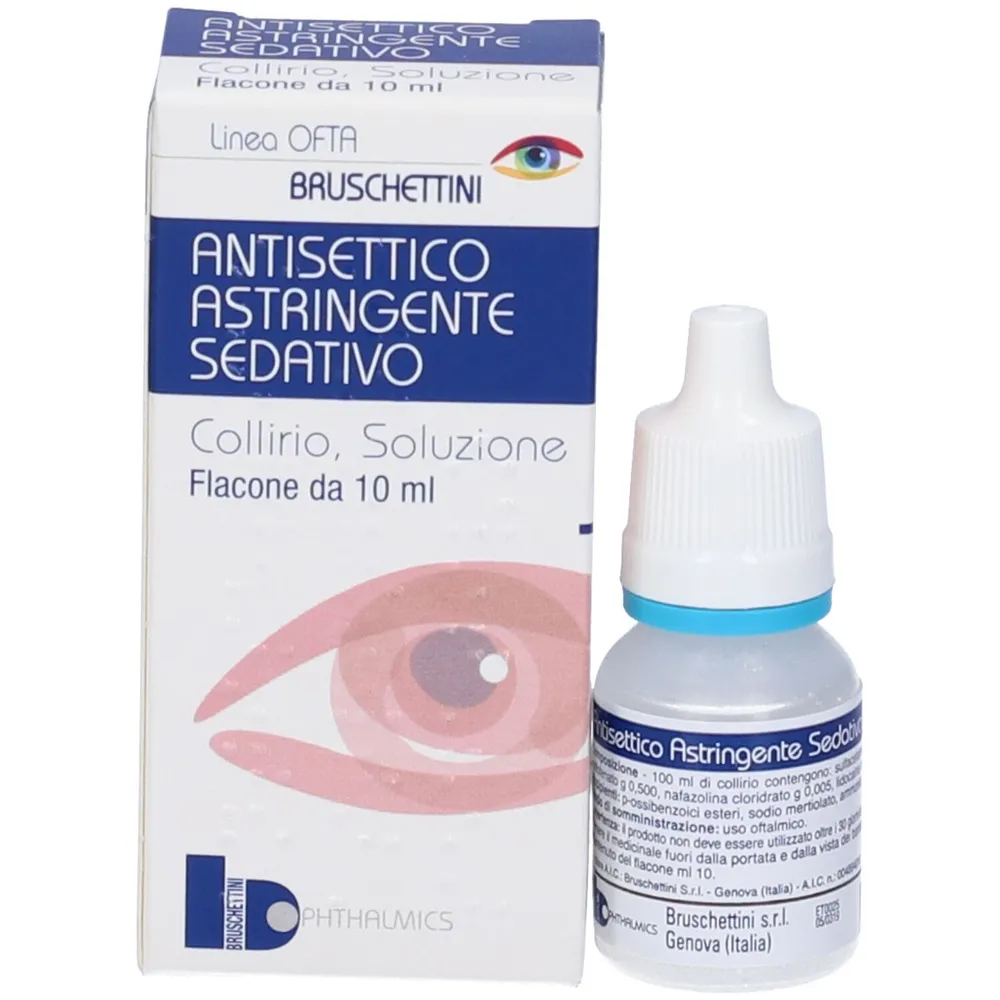 Antiséptico astringente sedante solución, oftálmica